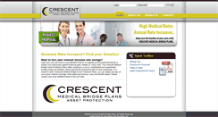Desktop Screenshot of crescentmedicalplans.com